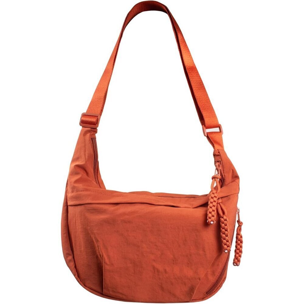 Women's Nylon Crescent Crossbody Bag Multi-Pocket Portable Lightweight Stylish